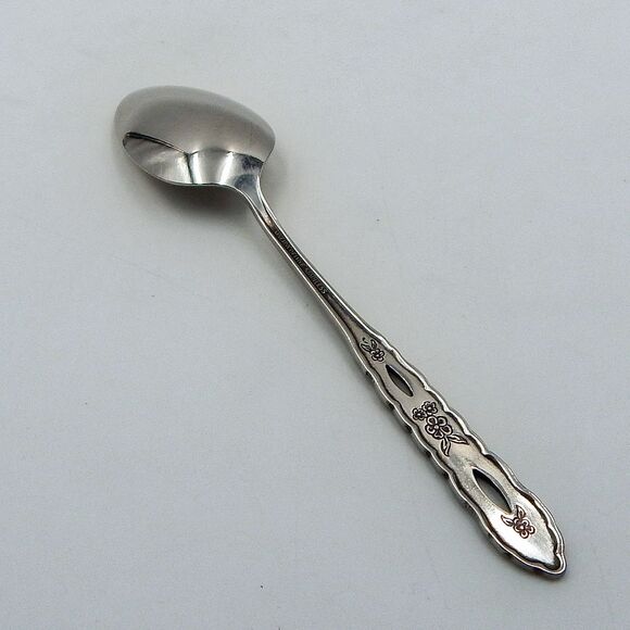 Oneida Deluxe PROPOSAL Teaspoon 6 1/8 Inch Stainless Flatware Silverware Pierced - Picture 4 of 9